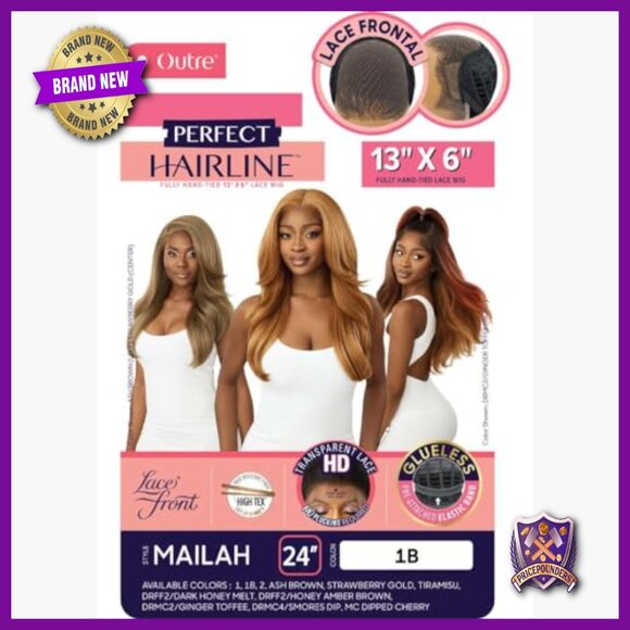 13x6 Lace Front Wig, Glueless Synthetic Hair, Pre-Plucked Hairline